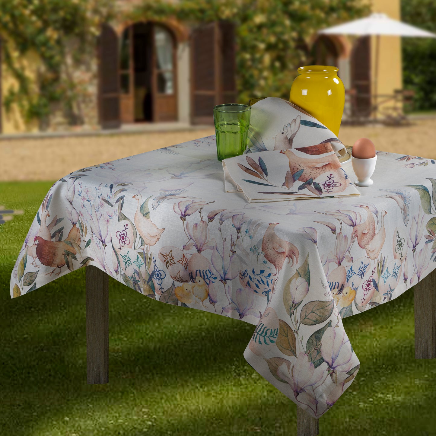 Tablecloths «Pasqua» 100% Made in Italy