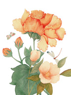 Kitchen Towels «Peony», 100% Made in Italy - The Napking