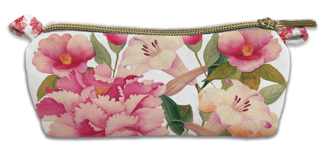Velvet Case «Peony»,100% Made in Italy - The Napking