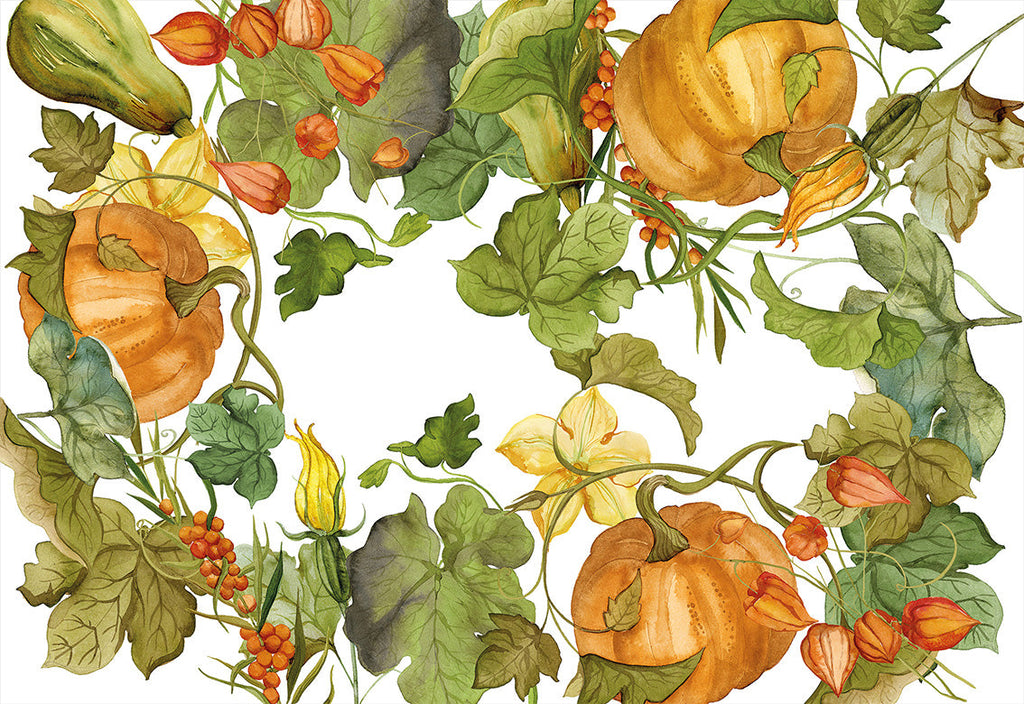 Linen Tablecloth Potirons 100% Made in Italy - The Napking