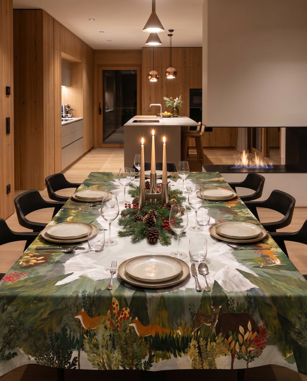 Reinard Pure Linen Tablecloth, The Napking home textile, 180x320 cm