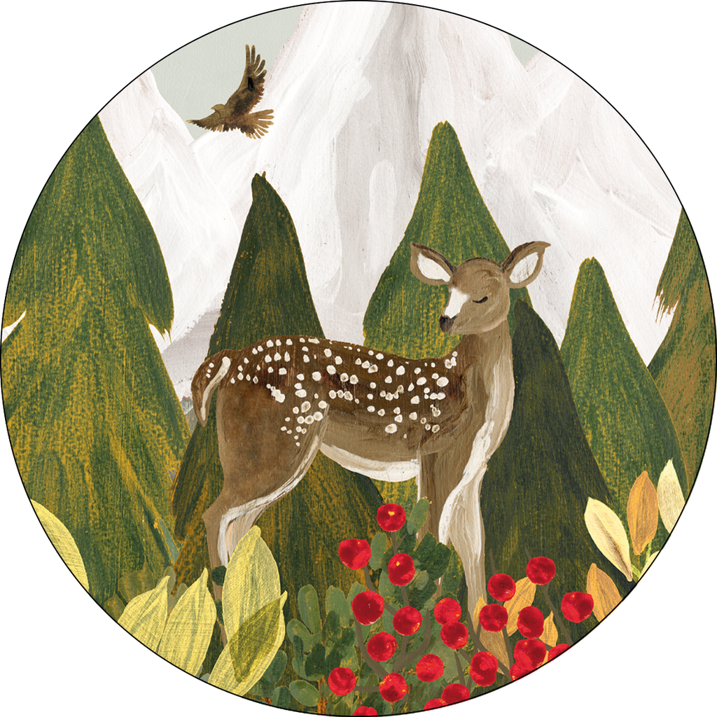 Set of 2 coasters «Reinard» wood cork – 100% Made in Italy - The Napking