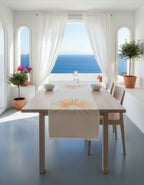 Chemin de table Palma nana ocre