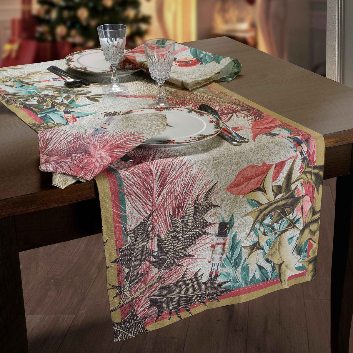 Linen Runner Schiaccianoci 100% Made in Italy - The Napking
