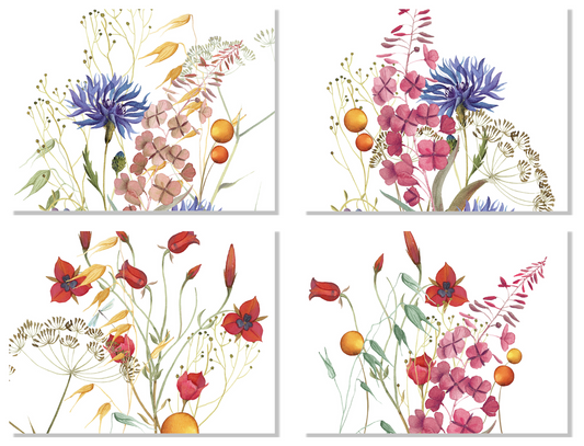 Set of 4 Placemats «Fiordaliso» Linen 100% Made in Italy