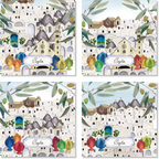 Set Of 4 Napkins «Puglia» 100% Made in Italy - The Napking