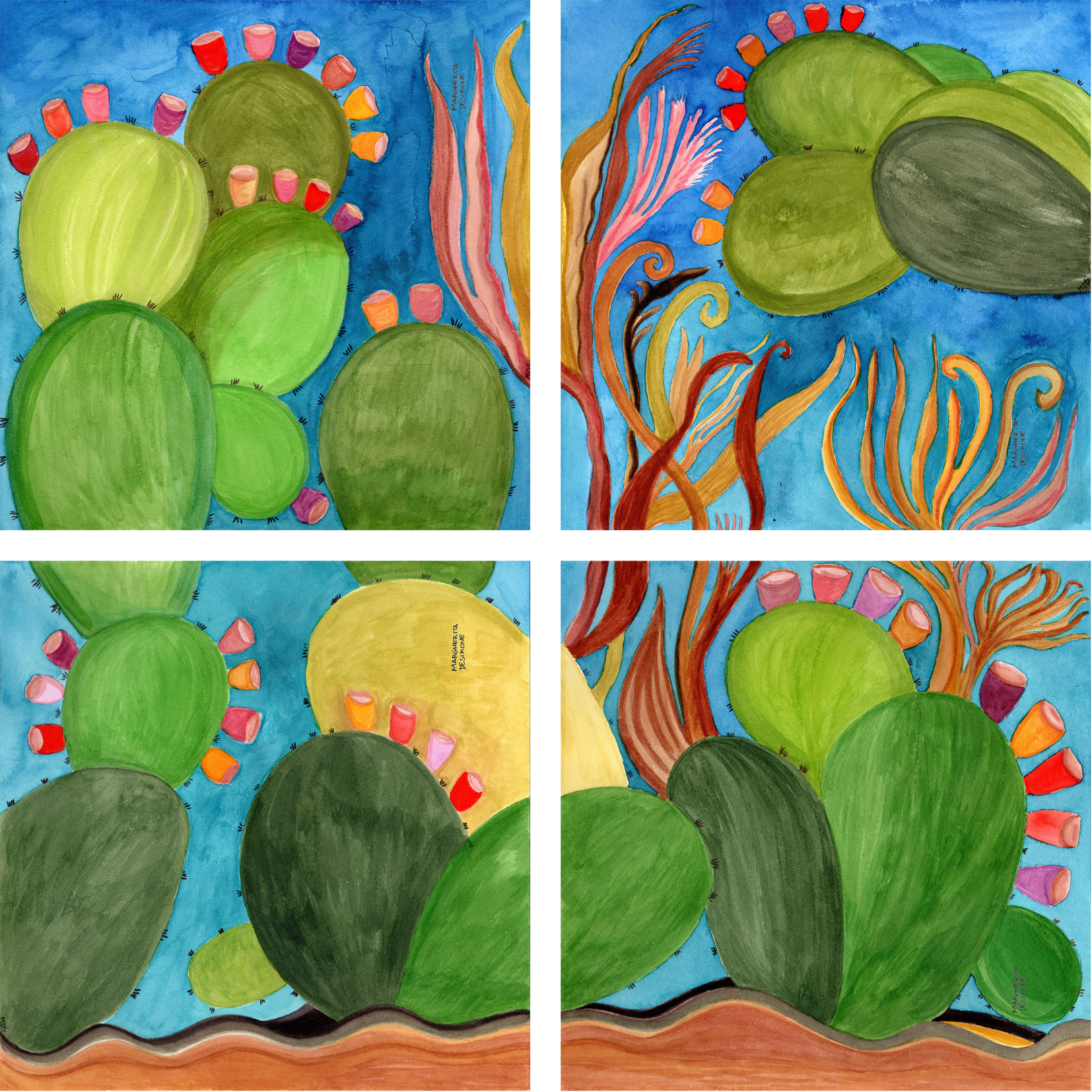 Set Of 4 Napkins «De Simone» 100% Made in Italy - The Napking