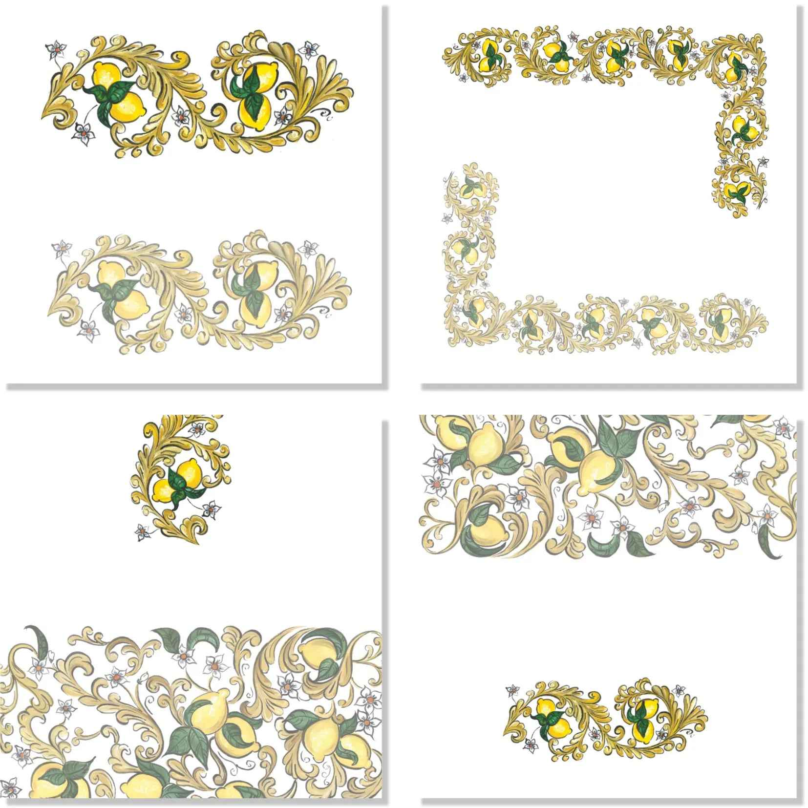 Set of 4 Napkins «Isolabella» 100% Made in Italy - The Napking