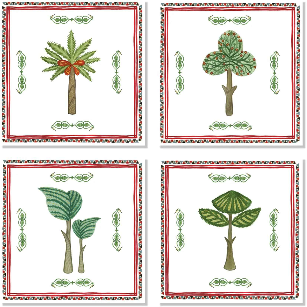 Set of 4 Napkins «I Normanni» 100% Made in Italy