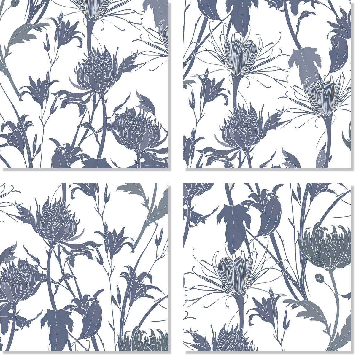 Set Of 4 Servilletas lino premium «Akiko» 100% Made in Italy The Napking
