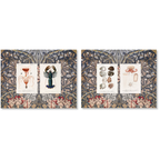 Lot de 2 sets de table en panama de coton Haeckel