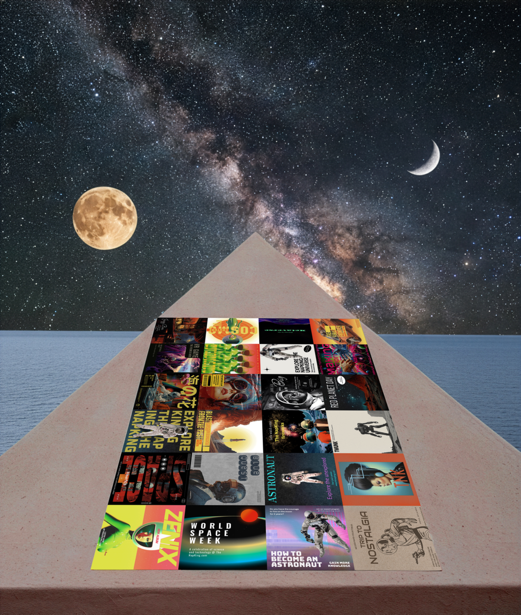 Panama Cotton Tablecloth Sci-Fi