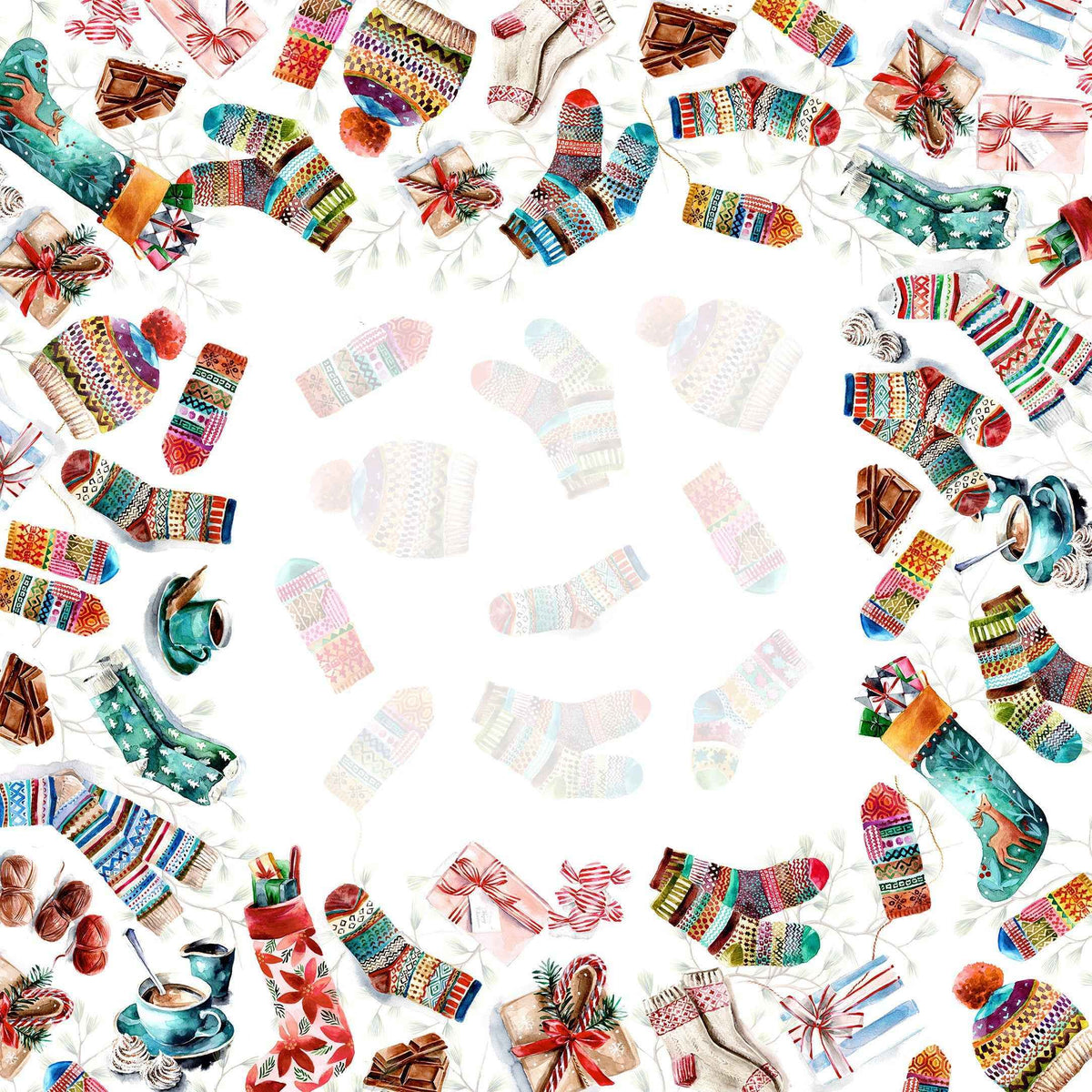 Socks mezcla de lino y algodón Mantel