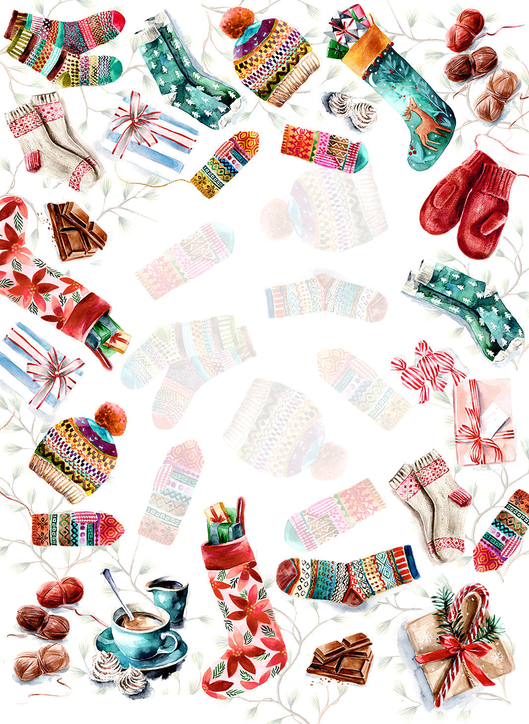 Socks mezcla de lino y algodón Paño de cocina, The Napking home textile, Paño de cocina Var. 2
