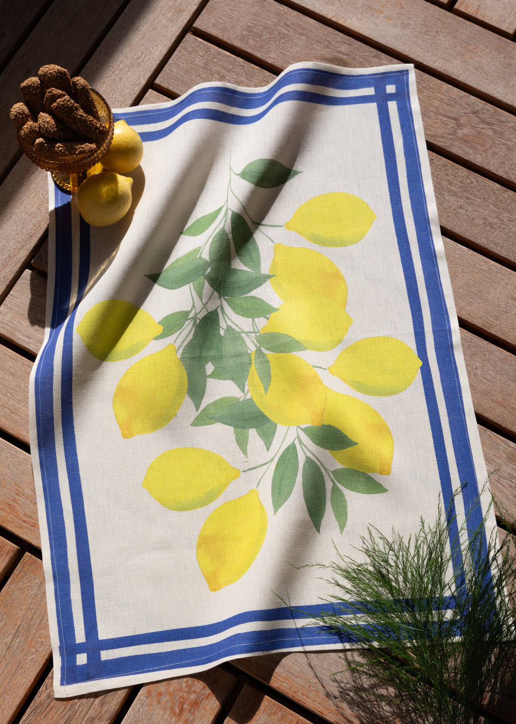 Kitchen Towels Sorrento, Premium Quality Linen 100% Made in Italy