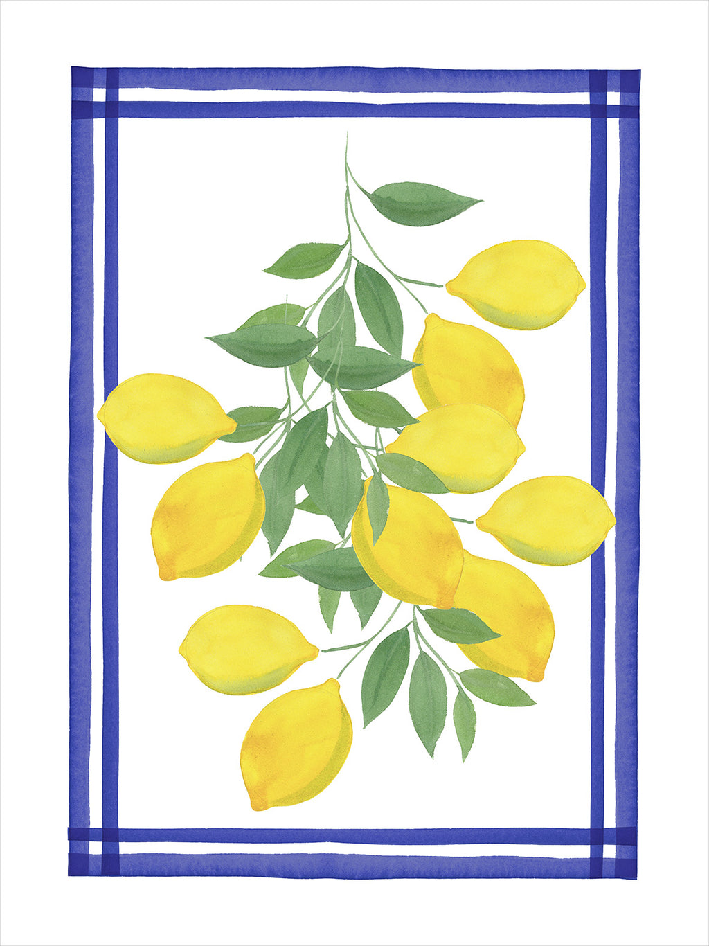 Kitchen Towels Sorrento, Premium Quality Linen 100% Made in Italy