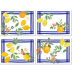 Set van 4 placemats Sorrento, linnen van topkwaliteit