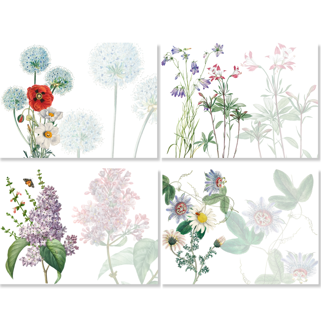 Set of 4 Placemats Spring Linen 100% Made in Italy