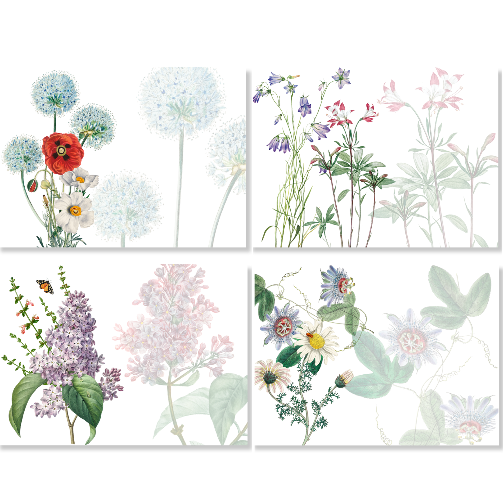 Set of 4 Placemats Spring Linen 100% Made in Italy