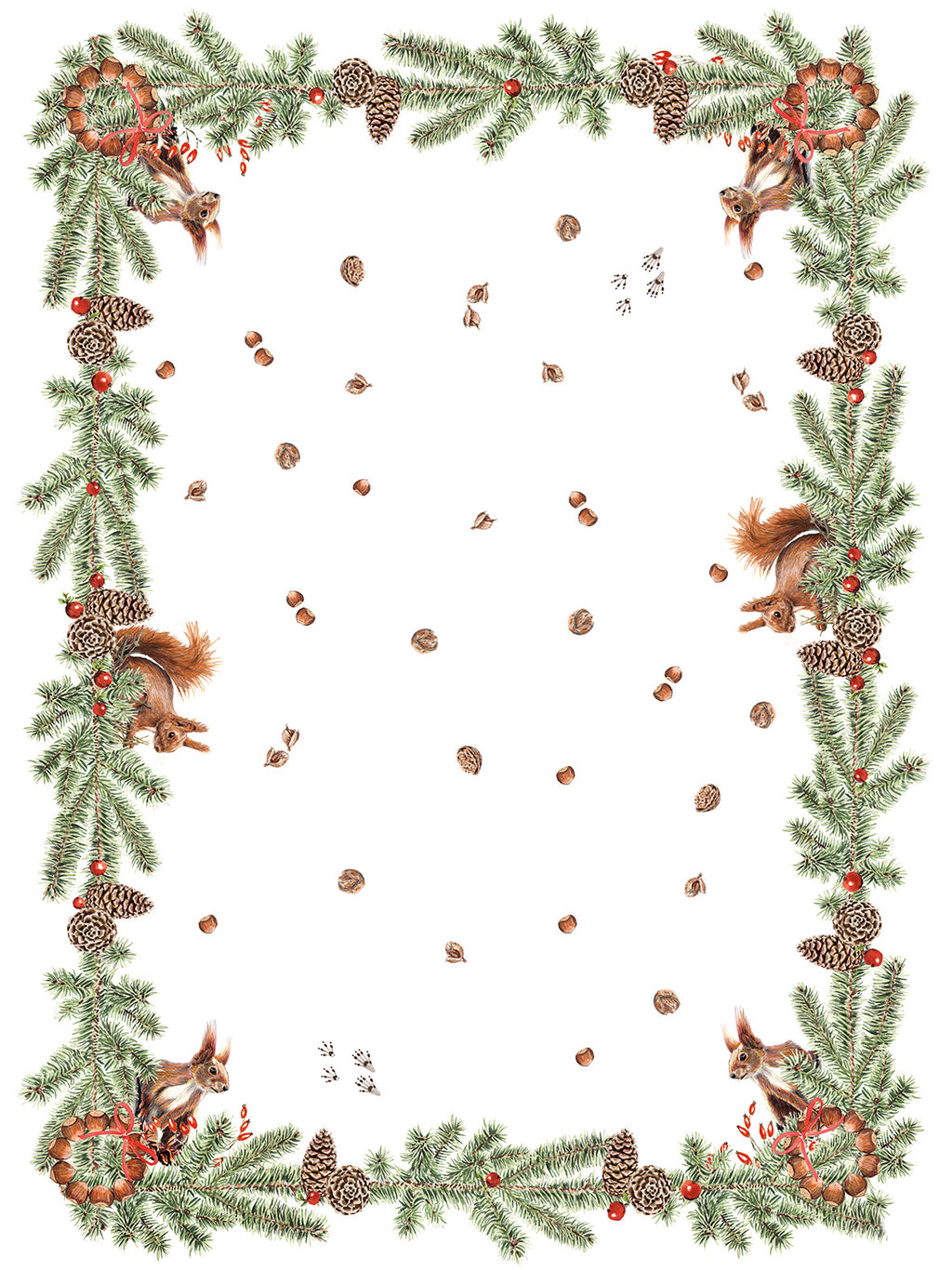 Kitchen Towels «The Squirrel», 100% Made in Italy - The Napking