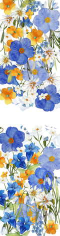 Pure Linen Runner «Alpi Flora» 100% Made in Italy - The Napking