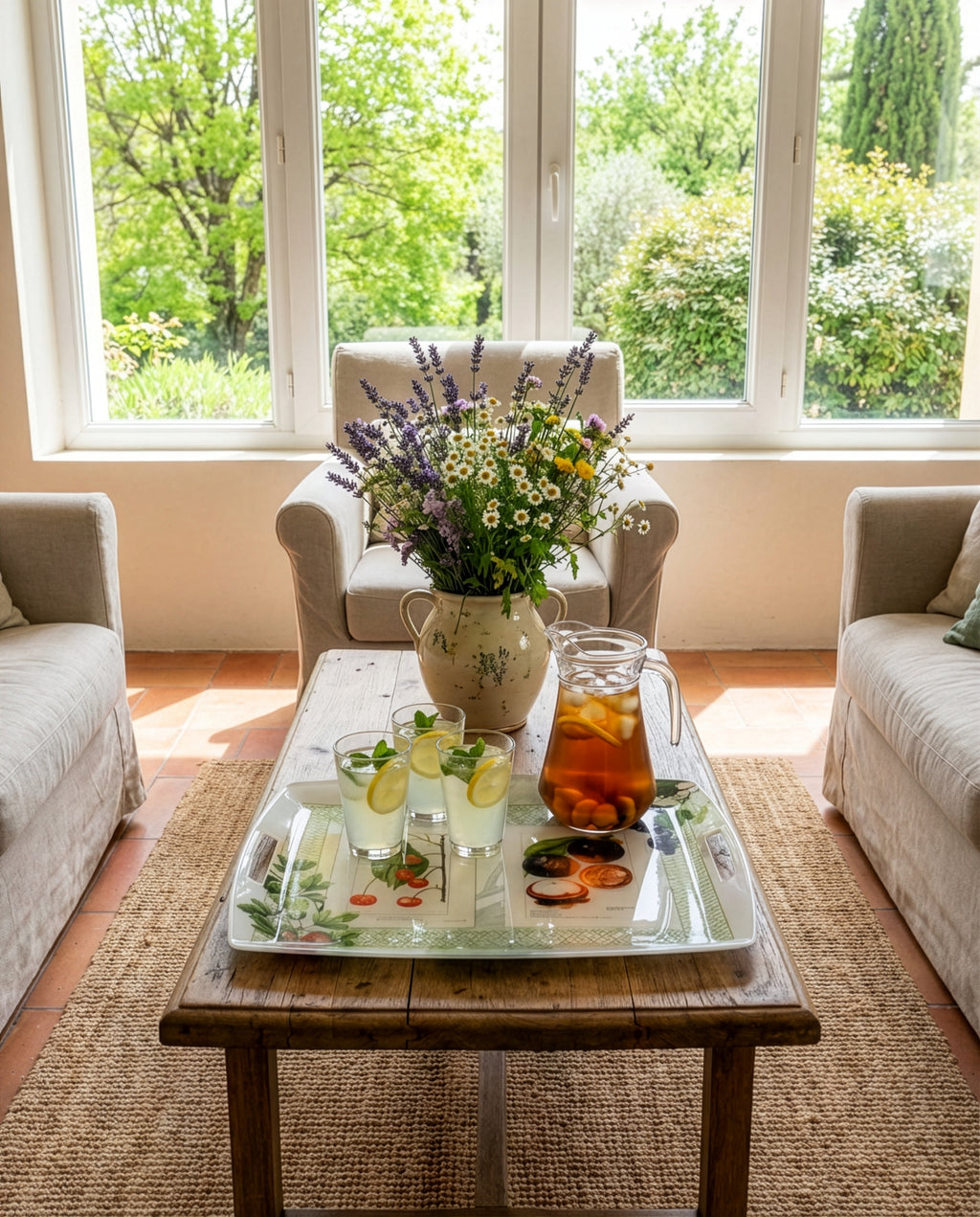 Tray «Summer Fruit», 100% Made in Italy