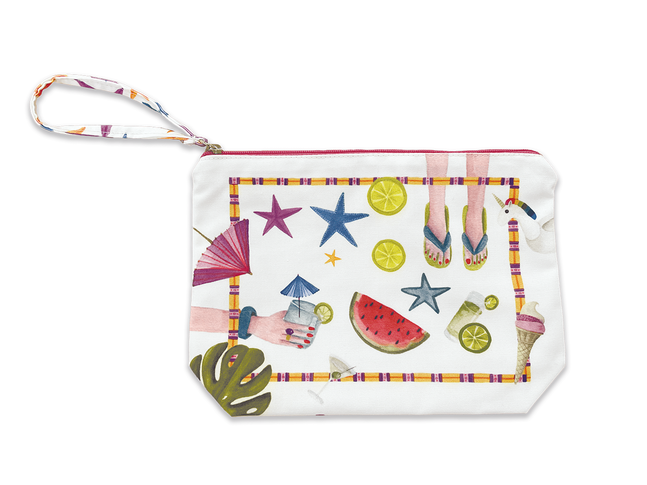 Cotton Pochette «Summer Party» 100% Made in Italy