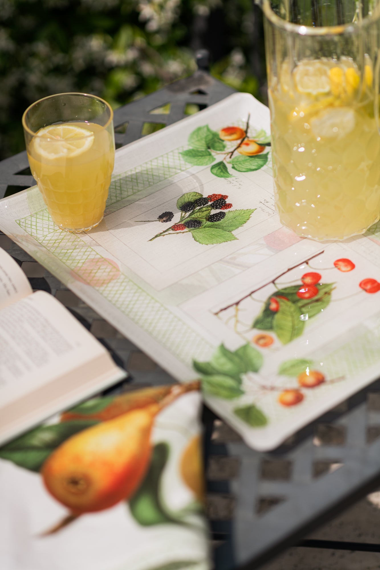 Tray «Summer Fruit», 100% Made in Italy - The Napking