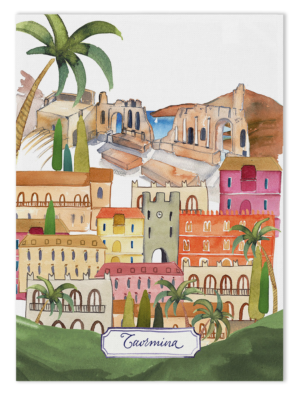 Paño de cocinas «Taormina», 100% Made in Italy The Napking