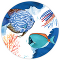 Set of 2 coasters «The Reef» wood and cork - 100% Made in Italy The Napking
