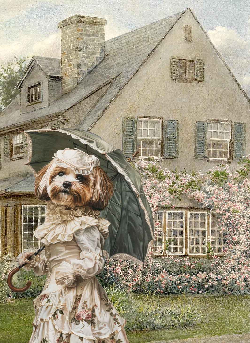The Dogs Tale mezcla de lino y algodón Paño de cocina