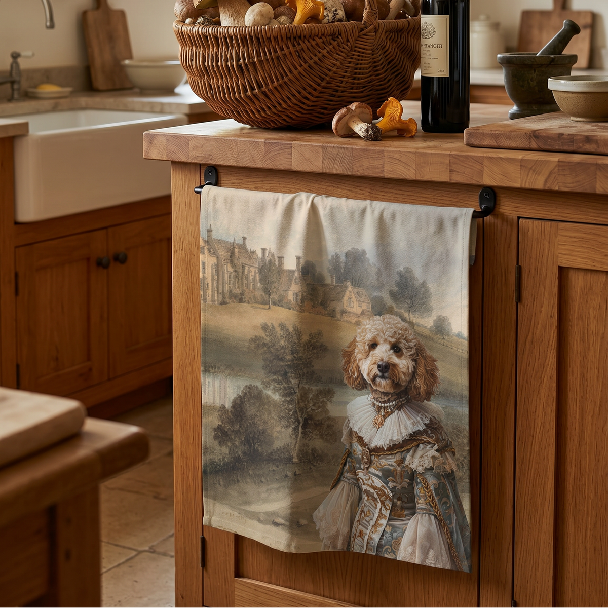 The Dogs Tale Linen Blend Kitchen Towel, The Napking home textile
