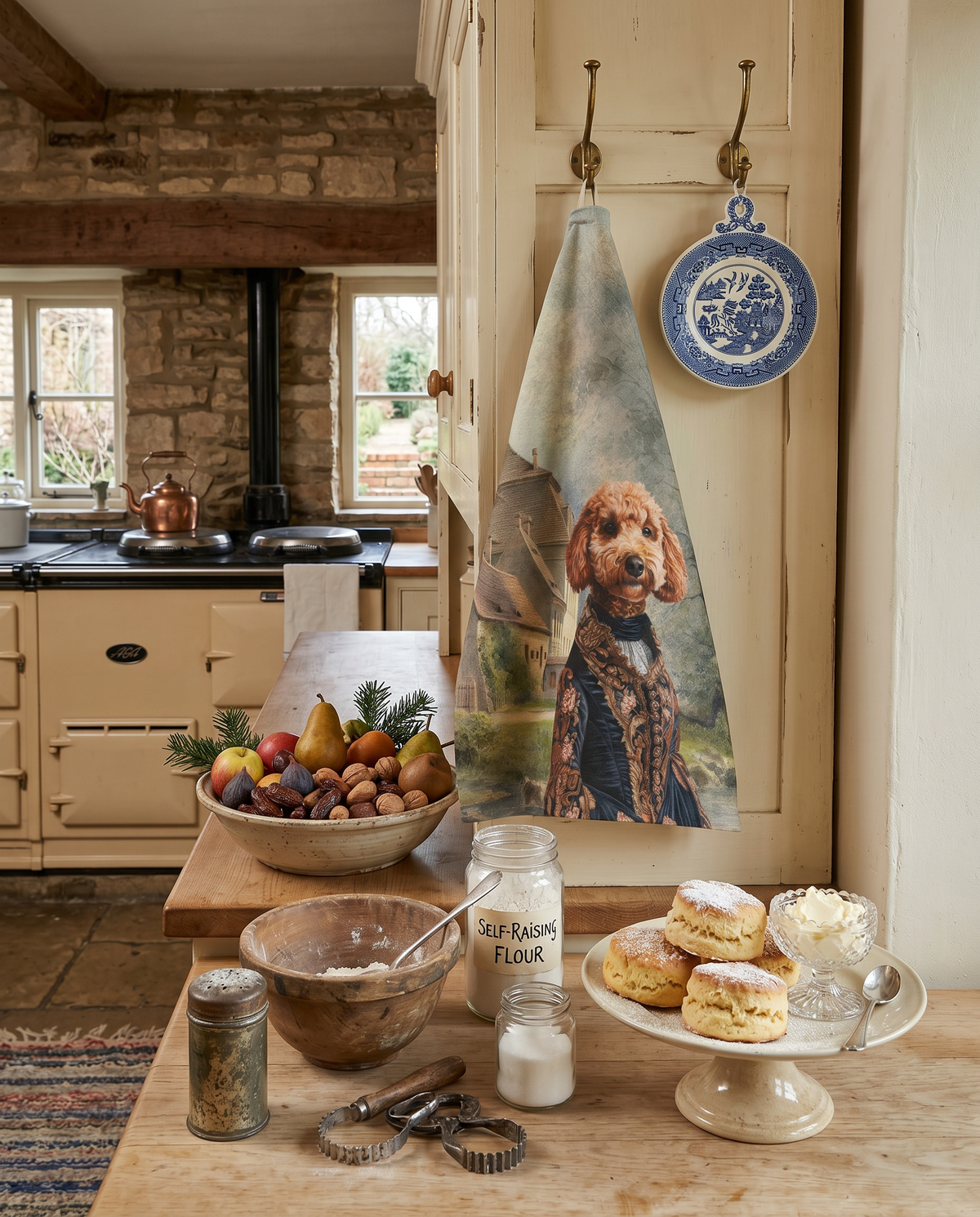 The Dogs Tale Linen Blend Kitchen Towel, The Napking home textile