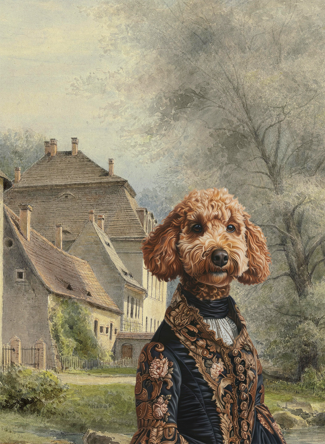 The Dogs Tale mezcla de lino y algodón Paño de cocina, The Napking home textile, The Dogs Tale V8