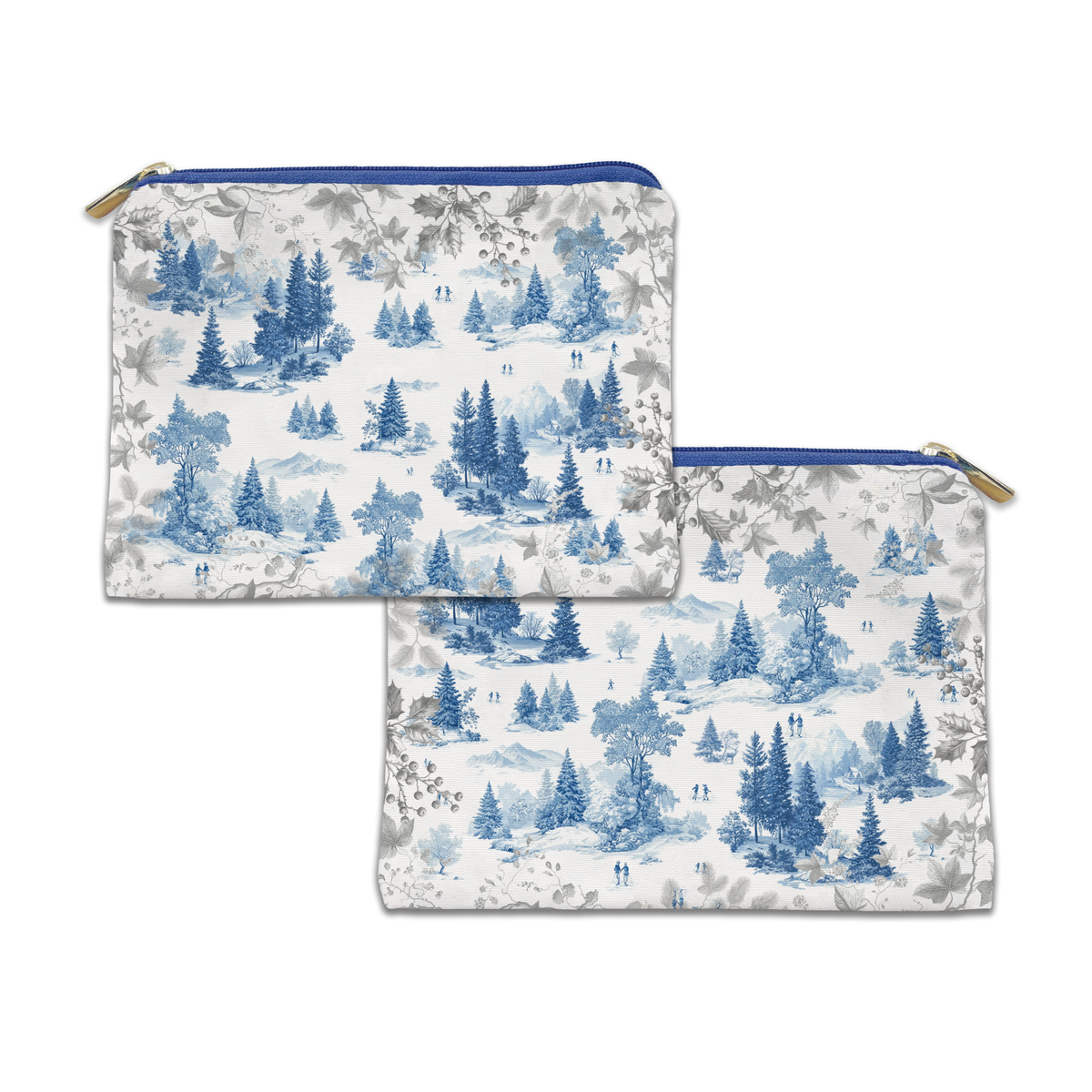 Toile De Jouy velvet trousse con pastoral print, vista 4