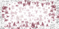 Toile De Jouy Premium Linen tablecloth with pastoral print, 110 × 110 cm, Blue