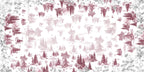 Toile De Jouy Premium Linen tablecloth with pastoral print, 110 × 110 cm, Blue