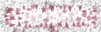 Toile De Jouy Premium Linen table runner with pastoral print, 50 × 150, Blue