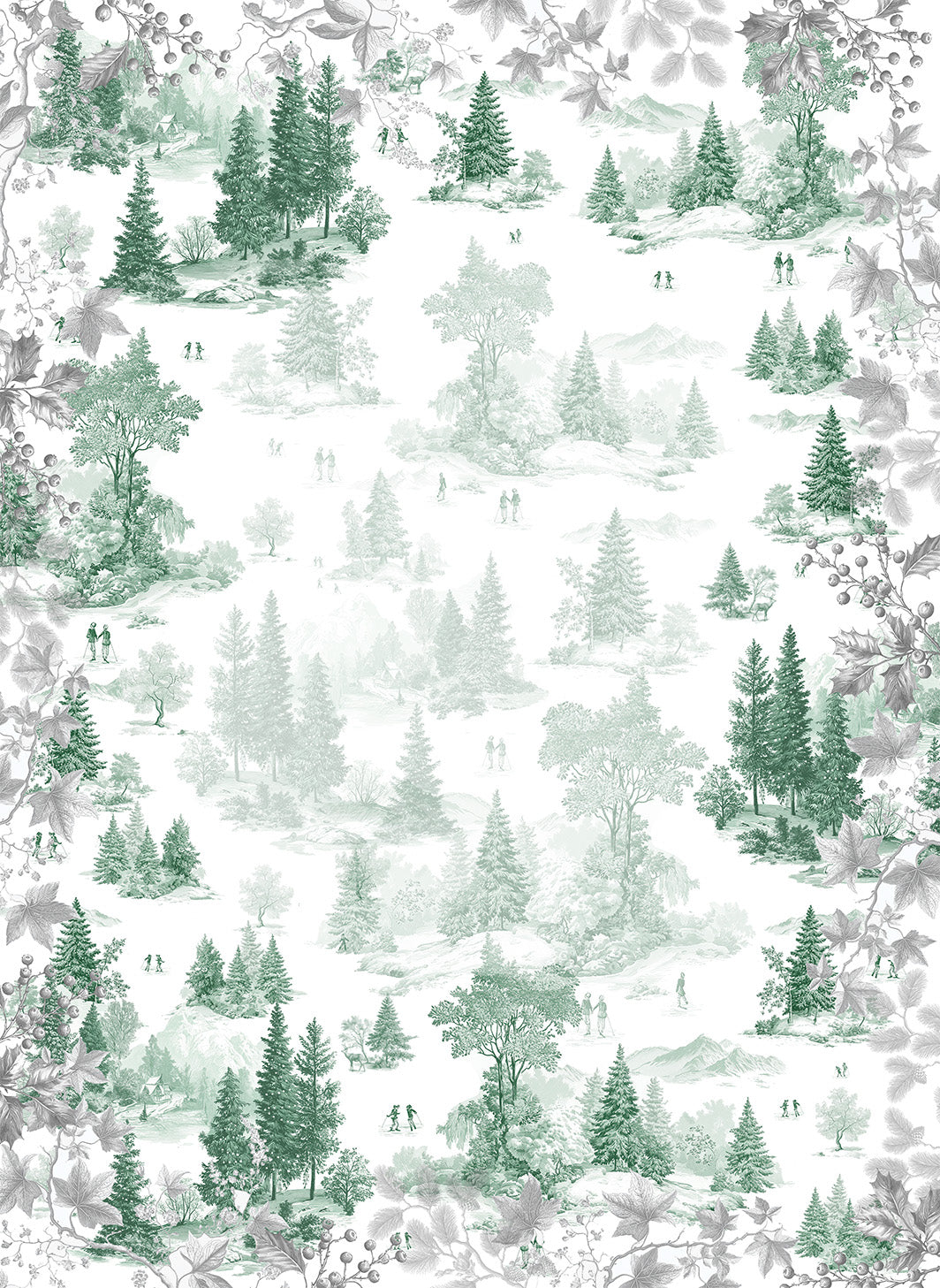 Toile De Jouy lino premium paño de cocina con pastoral print, vista 9