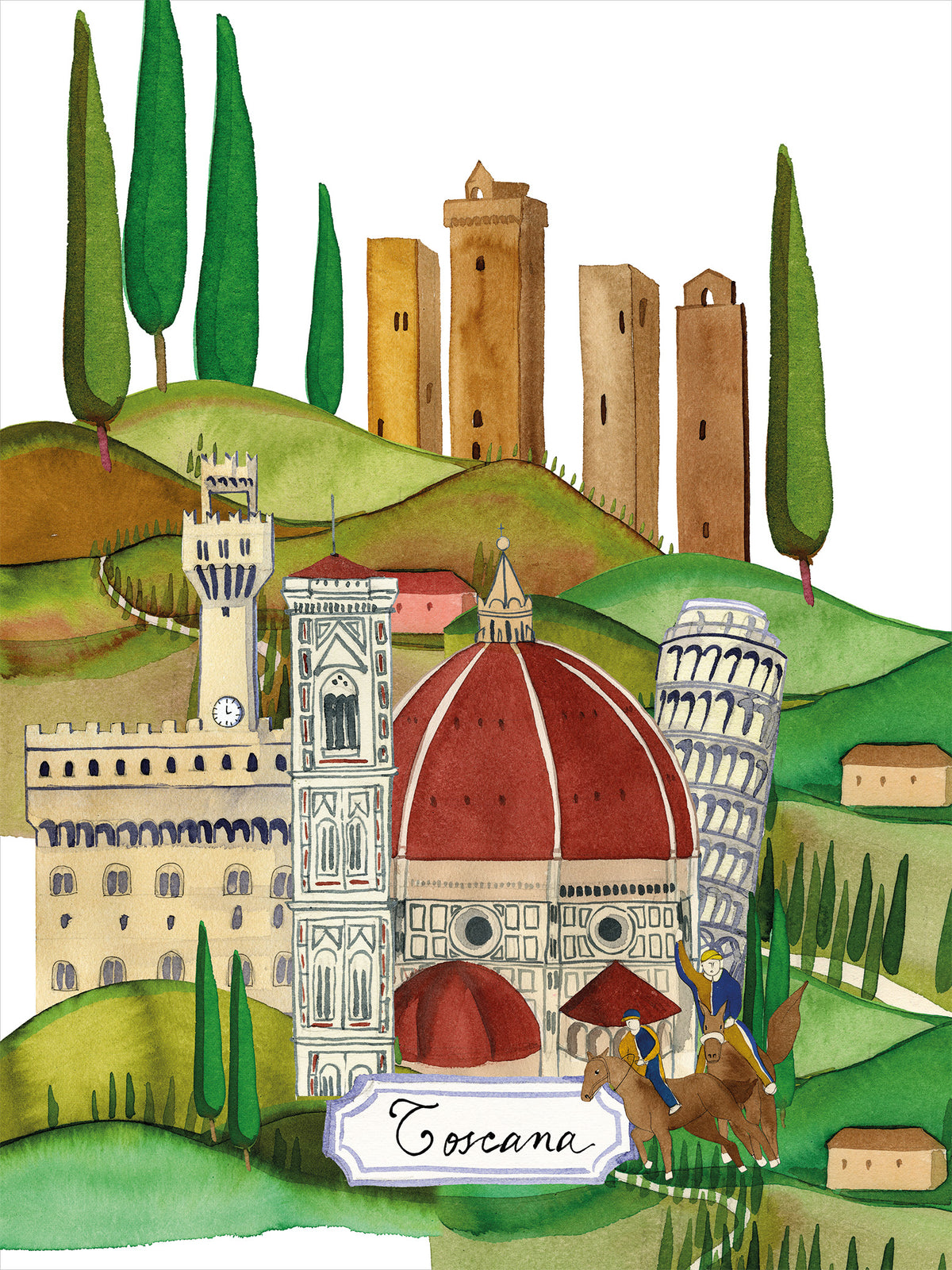 Paño de cocinas «Toscana», 100% Made in Italy - The Napking