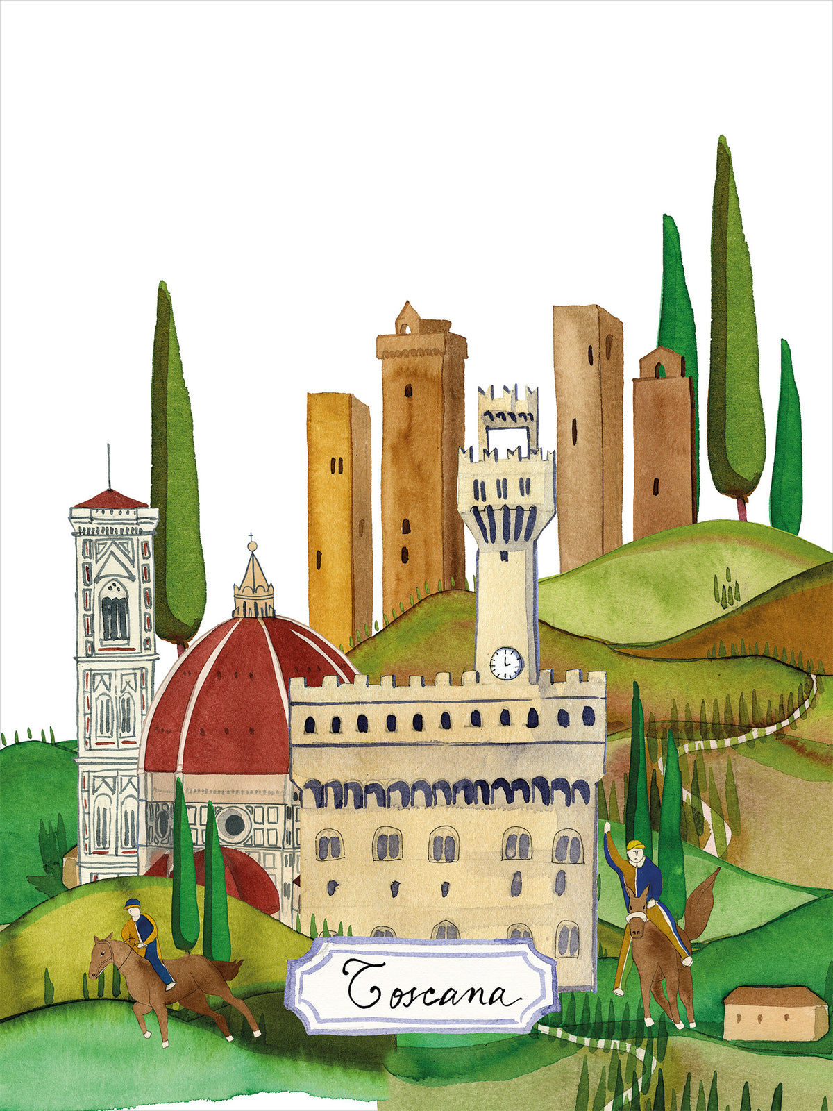 Paño de cocinas «Toscana», 100% Made in Italy - The Napking