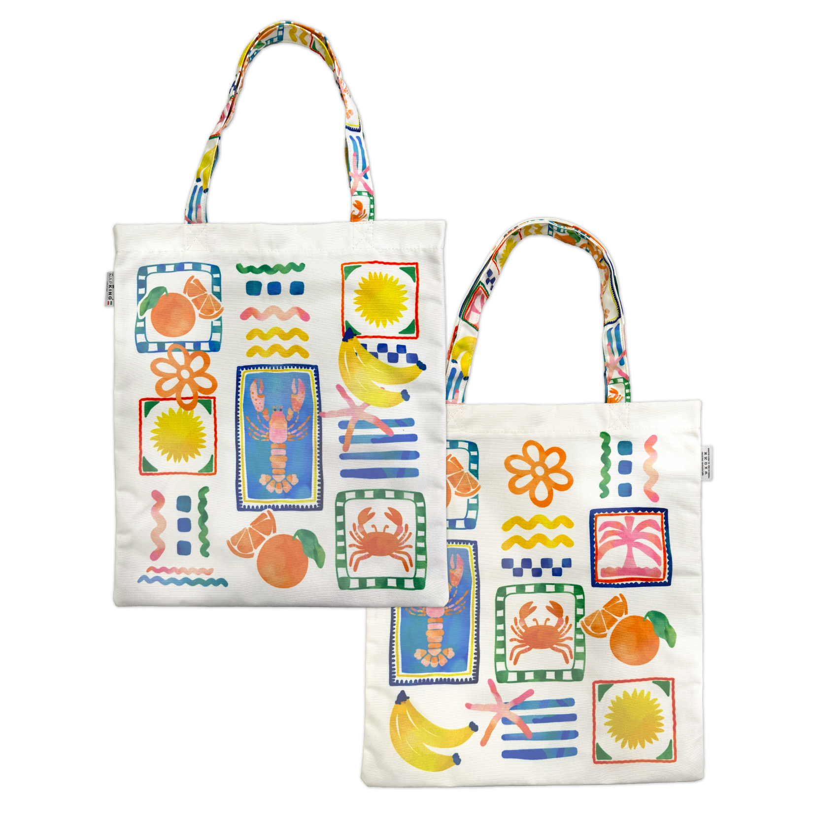 Totebag bag Marina Pop, 100% Made in Italy