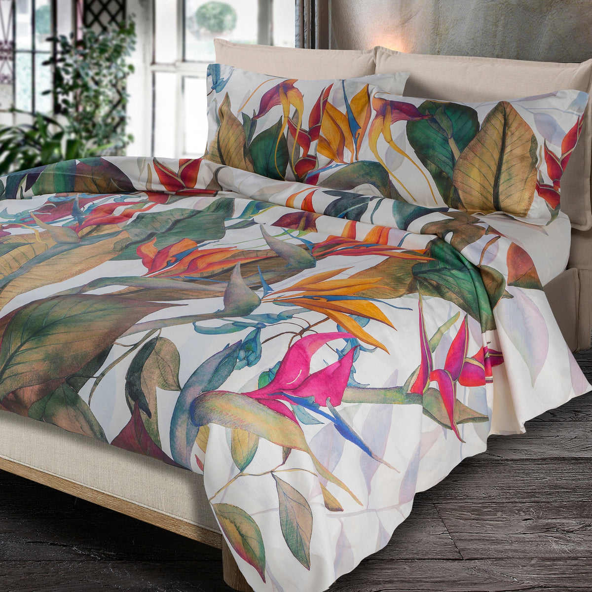 Set housse de couette «Tropici» 100% Made in Italy The Napking