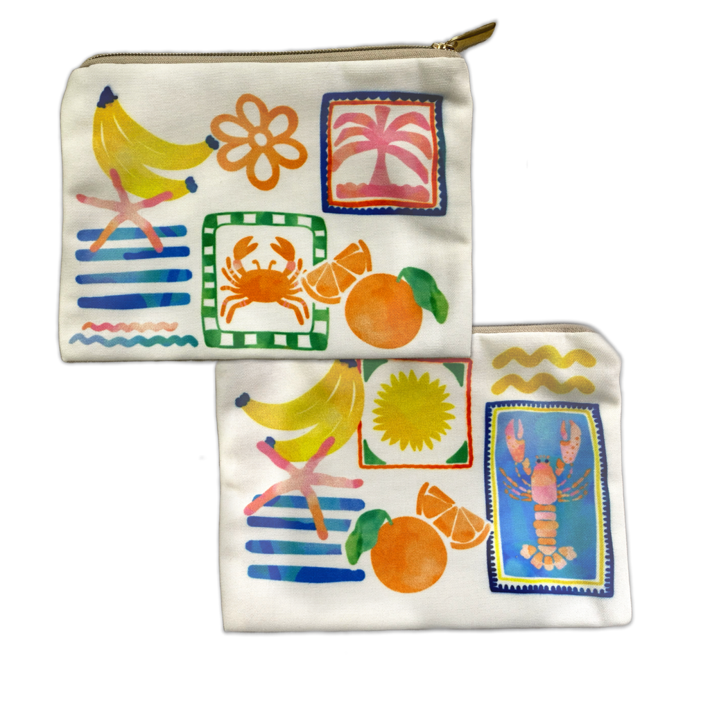 Velvet Trousse Marina Pop, 100% Made in Italy
