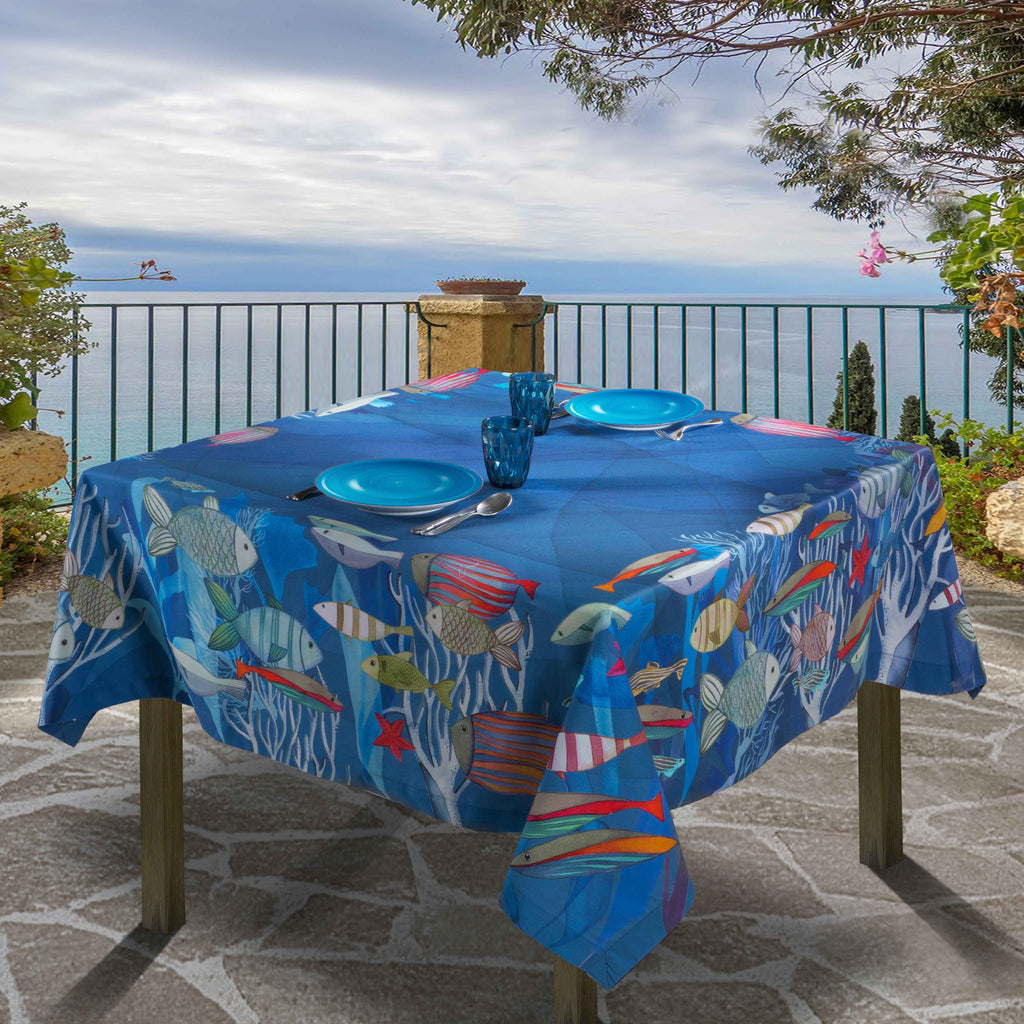 Satin Tablecloths «Ustica» 100% Made in Italy