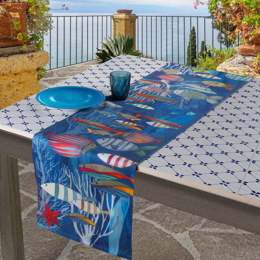Table runner «Ustica» 100% Made in Italy