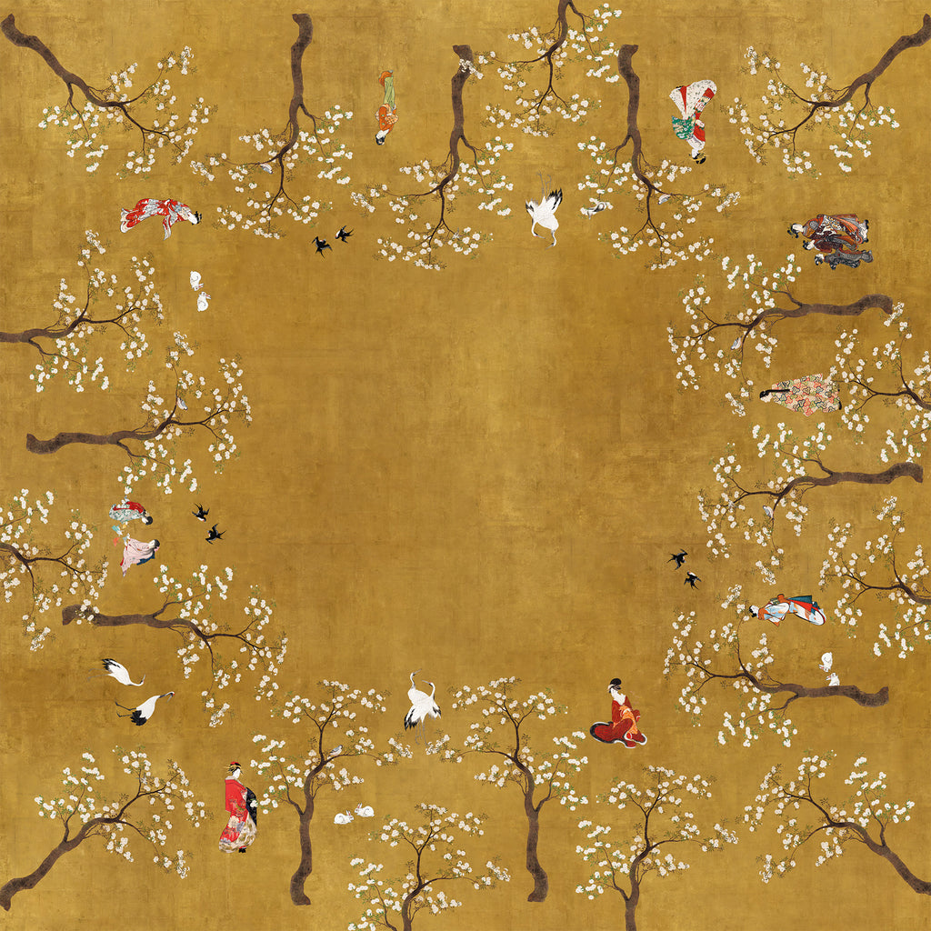 Premium Linen Tablecloth «Ukiyo» 100% Made in Italy - The Napking