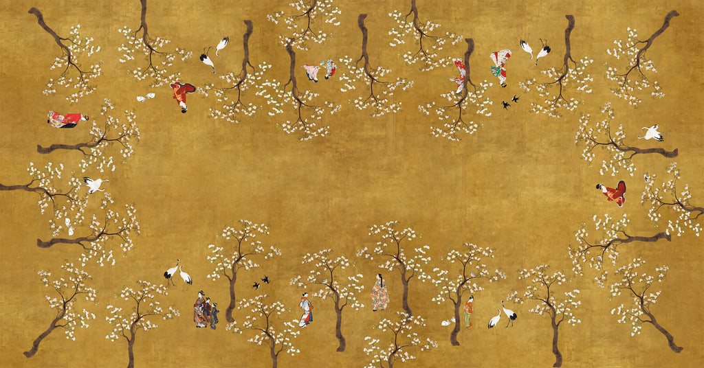 Premium Linen Tablecloth «Ukiyo» 100% Made in Italy - The Napking