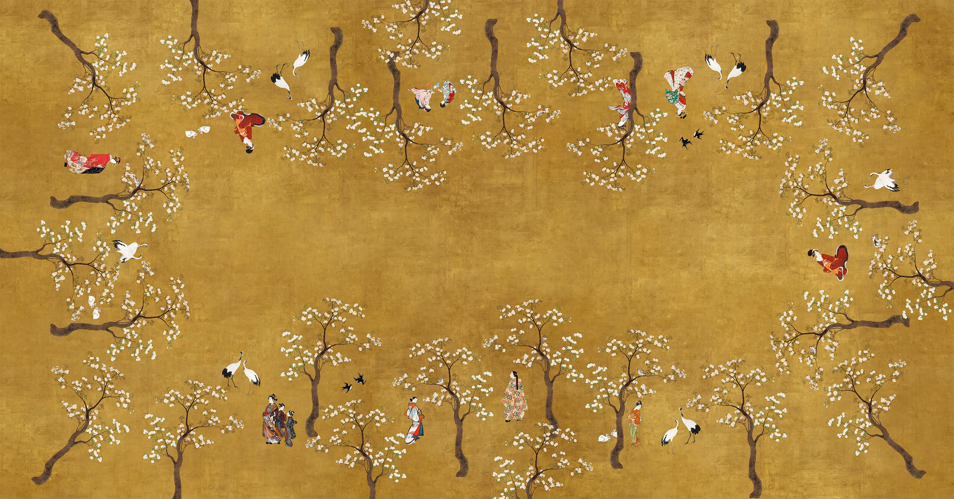 Premium Linen Tablecloth «Ukiyo» 100% Made in Italy - The Napking