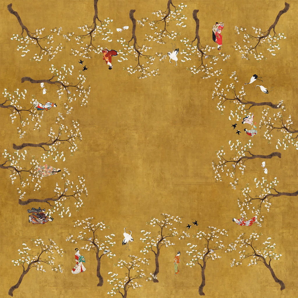 Premium Linen Tablecloth «Ukiyo» 100% Made in Italy - The Napking